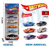OBL10223954 - 1:64合金车(赛车,老爷车,跑车)6只盒装