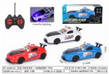 OBL10224158 - 1:18四通遥控警车 带灯光 不带电