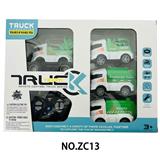 OBL10224320 - 27Mhz不包电   四通带灯光可活动配件遥控环保车+惯性车仔组合（车壳可拆换搭配）