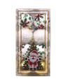 OBL10225820 - 5.5CM圣诞雪花白球混金球16PCS