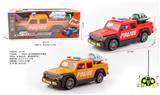 OBL10226048 - 1：16牧马人皮卡四通遥控灯光警车不包电（车身4粒5号，遥控器2粒5号）