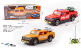 OBL10226049 - 1：16牧马人皮卡四通遥控灯光警车包电（车身包3.7V锂电+USB线，遥控器2粒5号不包）