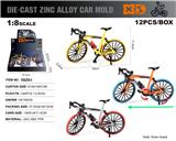 OBL10226699 - 英文1:8压铸锌合金弯把公路自行车12只/展示盒