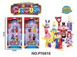 OBL10227217 - 黑化版神奇马戏团人仔积木人仔4PC/两款混装