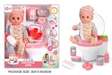 OBL10227576 - 14寸搪胶12声娃娃声光马桶套装