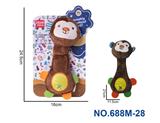 OBL10230695 - 毛绒猴子手持BB棒婴儿安抚玩具