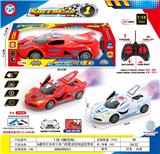 OBL10230769 - 6通带灯光开三车门喷雾法拉利遥控警车