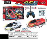 OBL10230884 - 四通带灯光仿真布加迪警车