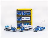 OBL10230920 - 1:28  美式回力合金救援警车，3只/手提开窗盒