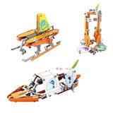 OBL10230971 - 单品三形态 科学实验形态:快艇,帆船,浮标(291pcs)
