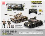 OBL10231646 - 2.4G俄罗斯IS-2履带式15通红外对战遥控坦克 带灯光、声音、包电