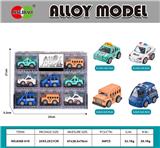 OBL10232062 - 8PCS积木开窗盒
合金Q版回力城市车