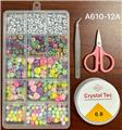 OBL10233701 - 新款阿文15格串珠盒      （线盒+剪刀+夹子）