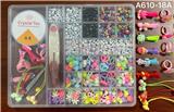 OBL10233725 - 新款阿文28格2大格串珠盒      （带发夹+戒指+橡皮筋+线盒+剪刀+夹子））