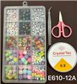 OBL10233931 - 新款俄文15格串珠盒      （带线盒+剪刀+夹子）