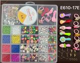 OBL10233954 - 新款俄文26格串珠盒      （带发夹+戒指+耳环+龙虾扣+陶片+细珠+线盒+剪刀+夹子））