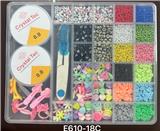 OBL10233957 - 新款俄文29格串珠盒      （带发夹+戒指+陶片+细珠+软片+线盒2+大剪刀+夹子）