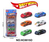 OBL10234288 - 1:64合金车(赛车,跑车)5只盒装