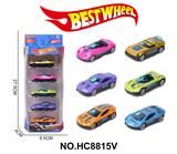 OBL10234295 - 1:64合金车(赛车,跑车)5只盒装