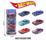 OBL10234296 - 1:64合金车(赛车,跑车)5只盒装