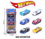 OBL10234297 - 1:64合金车(赛车,跑车)5只盒装