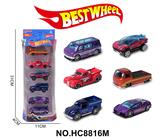 OBL10234303 - 1:64合金车(货车,客车,跑车)6只盒装
