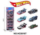 OBL10234310 - 1:64合金车(赛车)6只盒装