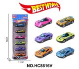 OBL10234312 - 1:64合金车(赛车,跑车)6只盒装