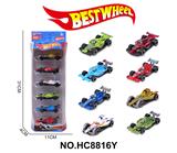 OBL10234315 - 1:64合金车(赛车)6只盒装