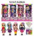 OBL10234336 - 10寸全身搪胶Decora Girlz时尚贴纸娃娃+DIY贴纸（带音乐）