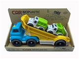 OBL10235102 - (GCC)麦秆材料-卡通轨道滑翔运输车（灯光声音）