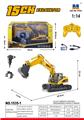 OBL10236229 - 1:14 十五通道半合金遥控挖掘机+钻头+抓手