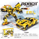 OBL10240327 - 527+PCS 新版拼装变形机器人之黄蜂战神 可两变（彩盒采用精美UV工艺）