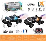 OBL10240366 - 1:16六通灯光喷雾六轮PVC透光车壳遥控车