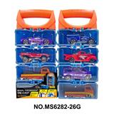 OBL10244605 - 合金车DIY手提盒4只装