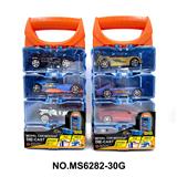 OBL10244618 - 合金车DIY手提盒4只装