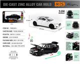 OBL10244771 - 英文1:24压铸锌合金灯光音效奥迪A6L车模