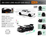 OBL10244775 - 英文1:24压铸锌合金灯光音效奥迪A6L车模