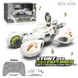 OBL10244996 - 1:14 四驱侧行变形特技遥控车