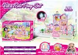 OBL10249039 - 灯光夜光DIY过家家大别墅玩具套装（DIY拼装女孩梦想屋豪宅）242PCS