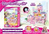 OBL10249040 - 灯光夜光DIY过家家大别墅玩具套装（DIY拼装女孩梦想屋豪宅）298PCS