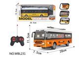OBL10251478 - 四通遥控单层巴士带前灯，椅座带灯功能：前进，后退，左转，右转；车身3AA，遥控器2AA（全不包含）
