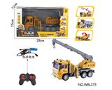 OBL10251480 - 四通遥控工程车(前进/后退/左转/右转)包电（3.7V锂电池500毫安+USB充电线）遥控器使用2*AA不包