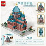 OBL10252695 - 2880+PCS新款微钻颗粒索菲亚城堡拼装积木（彩盒采用精美烫金和立体深压纹处理）