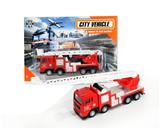 OBL10252766 - 1:32合金车 回力消防云梯车