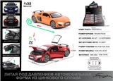 OBL10252986 - 俄文1:32压铸锌合金灯光音效奥迪R8车模 8只/展示盒
