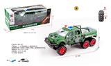 OBL10255191 - 1：16六轮福特皮卡二通军事带灯光遥控警车包电（车身包3.7V锂电+USB线，遥控器2粒5号不包）