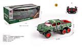 OBL10255248 - 1:16六轮奔驰皮卡四通遥控带灯光军事仿真车不包电（车身4粒5号，遥控器2粒5号）