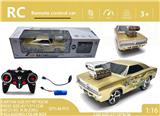 OBL10257016 - 1：16 6通 2.4G 道奇 漂移 特技车 遥控车 包电（车底3.7V500毫安锂电池+USB数据线充电 遥控器2AA不包）