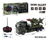 OBL10260824 - 四通遥控合金拖头车(军事火导弹)